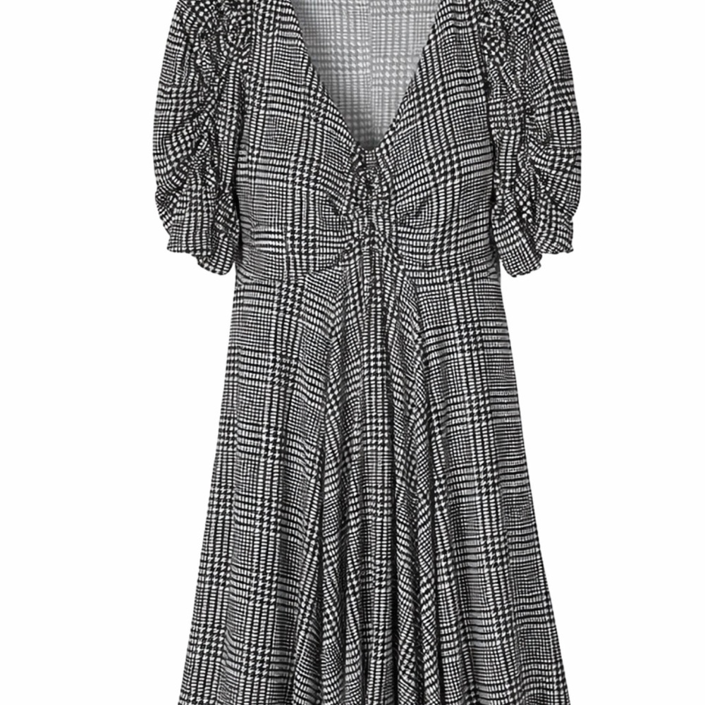 Torrid Black and White Plaid Dress